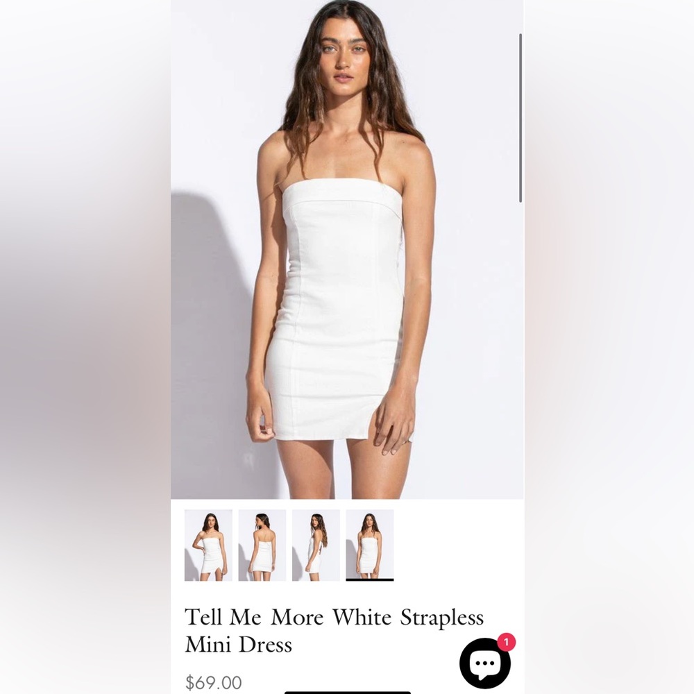 Cute whit3 mini dress!